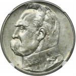 Piłsudski, 10 złotych 1934 - NGC AU58 - RZADKIE