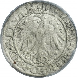Sigismund I the Old, Groschen Vilnius 1536 - LITVAN/LITVA, letter F - February - RARE - PCGS VF30
