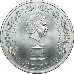 Tokelau, Elizabeth II, 1 Dollar 2015 - Lady with an Ermine