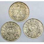 Zestaw, Mieszko i Dąbrówka 100 złotych 1966 - próby oraz obiegowa (3 szt.)