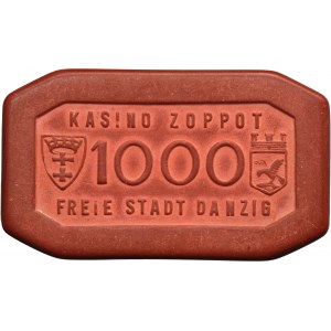 Free City of Danzig, Casino Zoppot, 1.000 gulden - RARE