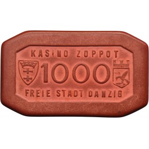 Free City of Danzig, Casino Zoppot, 1.000 gulden - RARE