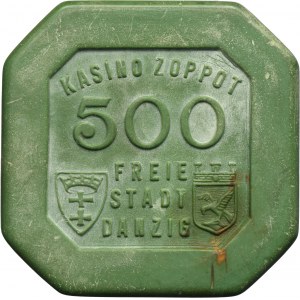 Freie Stadt Danzig, Casino Sopot (Zoppot), 500 guldenov