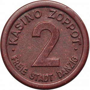 Free City of Danzig, Casino Zoppot, 2 gulden