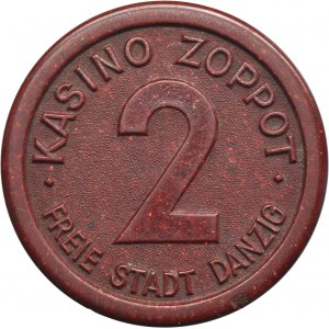 Free City of Danzig, Casino Zoppot, 2 gulden