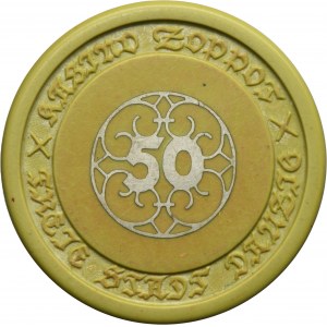 Free City of Danzig, Cassino Zoppot, 50 gulden