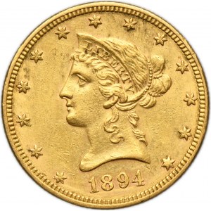 USA, 10 Dollars Philadelphia 1894 - Liberty Head