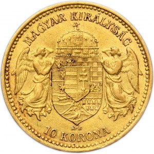 Hungary, Franz Josef I, 10 Korona Kremnitz 1897 KB