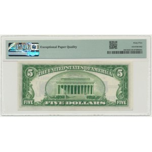 USA, Silver Certificate, 5 Dollars 1934 - Julian & Morgenthau - PMG 65 EPQ