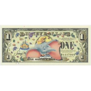 USA, Disney Dollars, 1 Dollar 2005 - Dumbo -