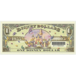 USA, Disney Dollars, 1 Dollar 2005 - Dumbo -