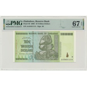 Zimbabwe, 10 Trillion Dollars 2008 - PMG 67 EPQ
