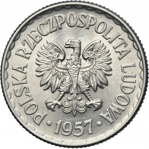 1 złoty 1957 - NAJRZADSZY ROCZNIK