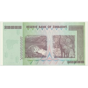 Zimbabwe, 50 Trillion Dollars 2008 - AA -