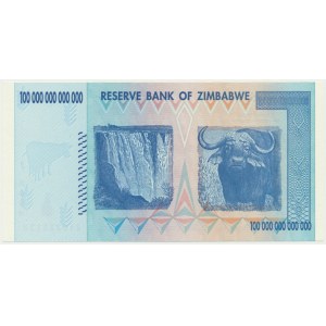 Zimbabwe, 100 Trillion Dollars 2008 - AA -