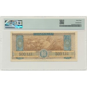 Romania, 500 Lei 1947 - PMG 64 - Contemporary Counterfeit