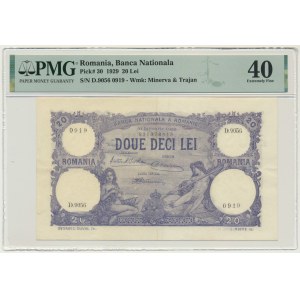 Romania, 20 Lei 1929 - PMG 40