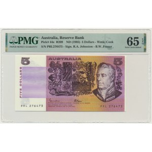 Australia, 5 Dollars (1985) - PMG 65 EPQ