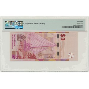Bahamas, 3 Dollars 2019 - PMG 67 EPQ