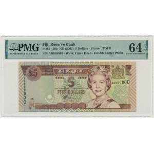 Fiji, 5 Dollars (2002) - PMG 64 EPQ