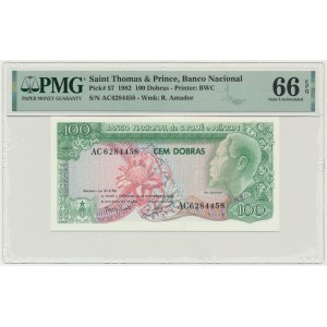 Sao Tomé and Principe, 100 Dobras 1982 - PMG 66 EPQ