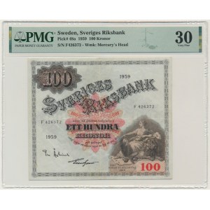 Sweden, 100 Kronor 1959 - PMG 30