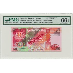 Uganda, 50 Shillings 1987 - SPECIMEN - PMG 66 EPQ