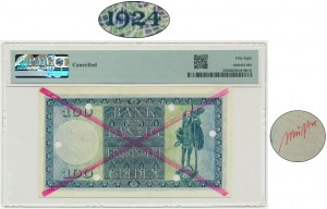 Danzig, 100 Gulden 1924 - SPECIMEN - PMG 58 - VERY RARE