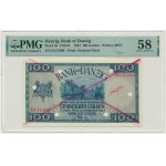Danzig, 100 Gulden 1924 - SPECIMEN - PMG 58 - VERY RARE