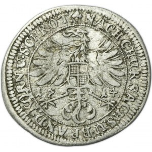 Germany, Margraviate of Brandenburg-Bayreuth, Georg Wilhelm, 1/24 Thaler Bayreuth 1714 IAP