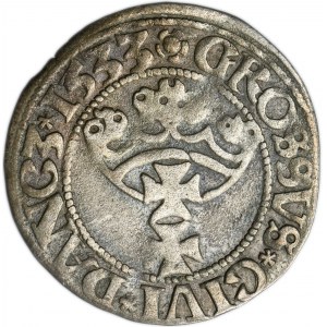 Sigismund I the Old, Groschen Danzig 1533 - PRV - UNLISTED, DOTOCI