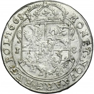 John II Casimir, 1/4 Thaler Bromberg 1668 TLB