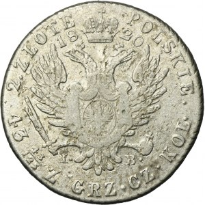 Polish Kingdom, 2 zloty Warsaw 1820 IB