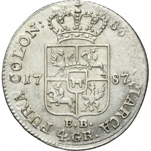 Poniatowski, 4 Groschen 1787 EB