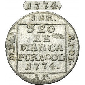 Poniatowski, Groschen Warsaw 1774 AP - RARE
