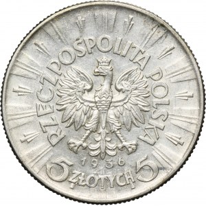 Piłsudski, 5 złotych 1936