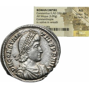 Roman Imperial, Constantius II, Siliqua