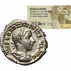 Roman Imperial, Gordian III, Denarius