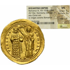 Byzantine Empire, Roman III Argyrus, Histamenon - RARE, ex. Dr. Albrecht Ullrich
