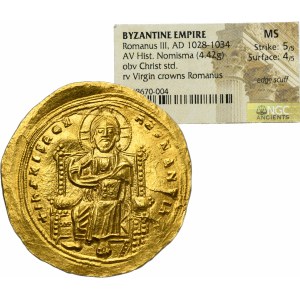 Byzantine Empire, Roman III Argyrus, Histamenon - RARE, ex. Dr. Albrecht Ullrich