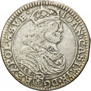 John II Casimir, 1/4 Thaler Bromberg 1668 TLB
