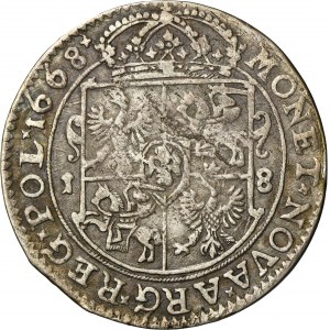 John II Casimir, 1/4 Thaler Bromberg 1668 TLB