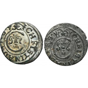 Lot, Riga and Livonia under the Sweden, Christina, Schilling (2 pcs.)