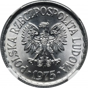 1 złoty 1975 - NGC MS67 - bez znaku