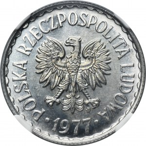 1 złoty 1977 - NGC MS66