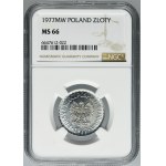 1 złoty 1977 - NGC MS66