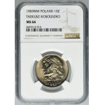 10 złotych 1969 Kościuszko - NGC MS66