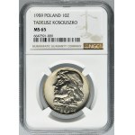 10 złotych 1959 Kościuszko - NGC MS65