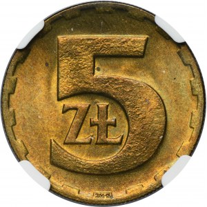 5 złotych 1976 - NGC MS65