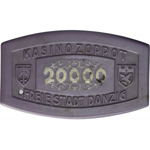 Free City of Danzig, Cassino Zoppot, 20.000 gulden - VERY RARE